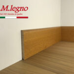 Battiscopa 100 x 10 Ayous verniciato Rovere